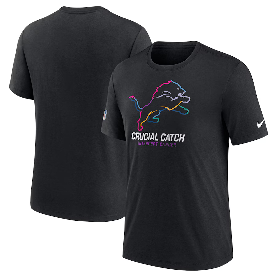 Men Detroit Lions 2024 Nike NFL black T shirts
